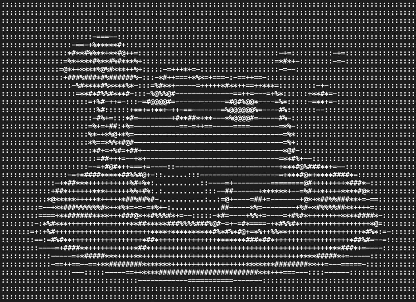 ASCII art example generated by 2anything